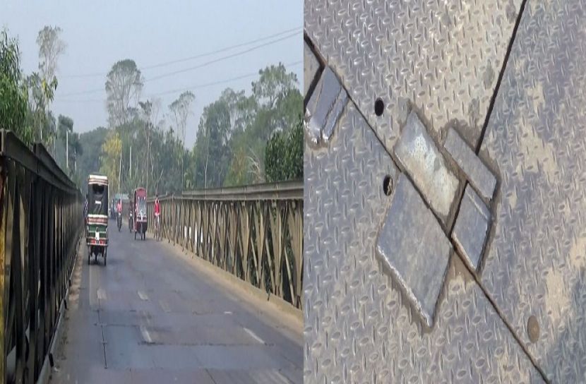 বাসন্ডা সেতুতে ৭ শতাধিক জোড়াতালি