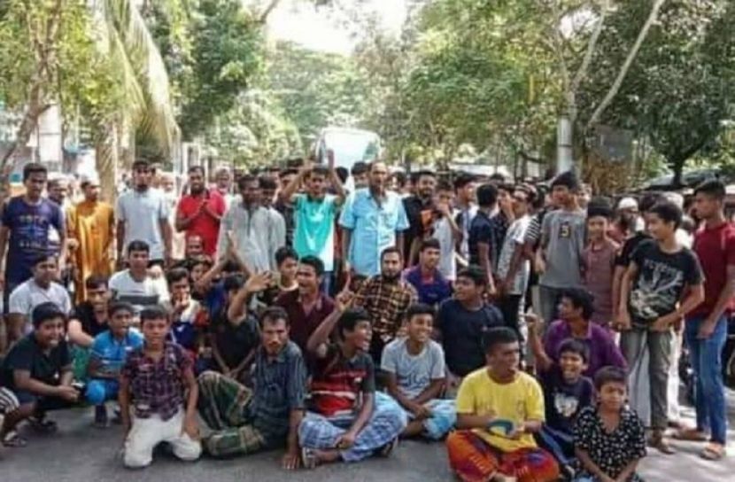 বরিশাল-ঝালকাঠি মহাসড়ক অবরোধ