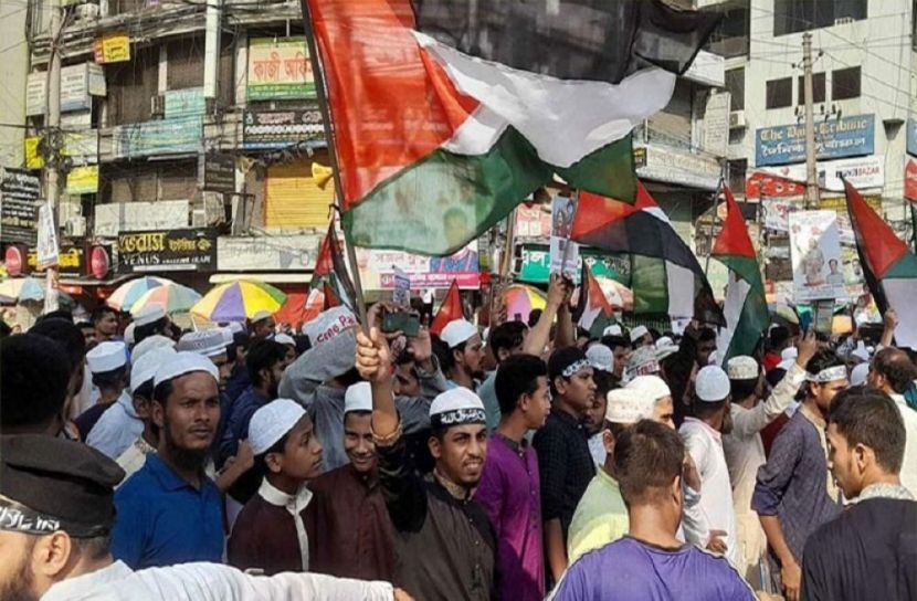 রাজধানীতে ফিলিস্তিনের পক্ষে বিক্ষোভ
