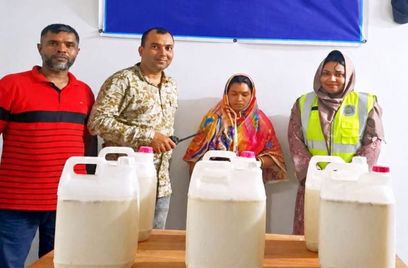 নওগাঁয় মাদকবিরোধী অভিযানে নারী গ্রেফতার